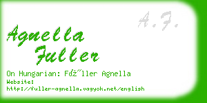 agnella fuller business card